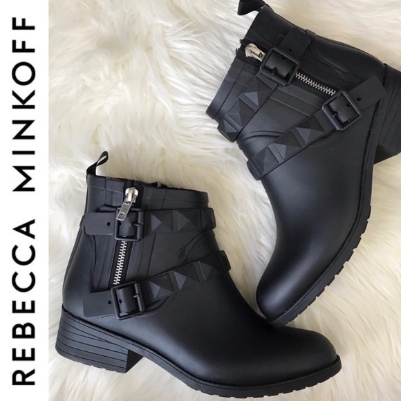 Rebecca Minkoff Shoes - Rebecca Minkoff Rain Boots size 6 medium, black